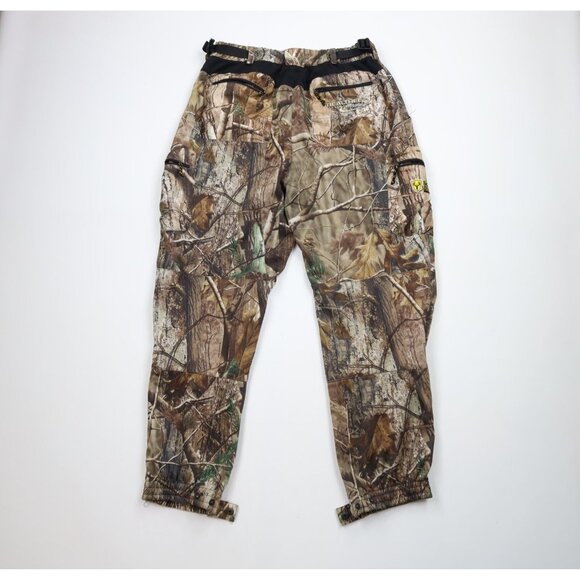 Vtg Scentblocker Mens XL Distressed Realtree Pro Series Camouflage Joggers Pants - Picture 9 of 13